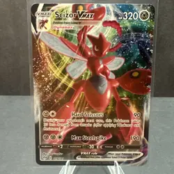 Scizor VMAX 119/189 SWSH Darkness Ablaze Full Art Holo Pokemon TCG Card NM - Image 1