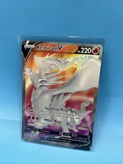 Pokemon TCG 2022 Reshiram V 172/195 Full Art Silver Tempest ENGLISH Card - Mint - Image 3