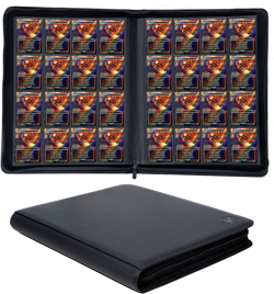1600+ Pockets Trading Card Binder,16-Pocket Card Ablum Compatible with Mtg,BLACK - Image 1