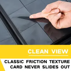 1600+ Pockets Trading Card Binder,16-Pocket Card Ablum Compatible with Mtg,BLACK - Image 4