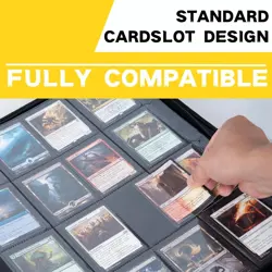 1600+ Pockets Trading Card Binder,16-Pocket Card Ablum Compatible with Mtg,BLACK - Image 5