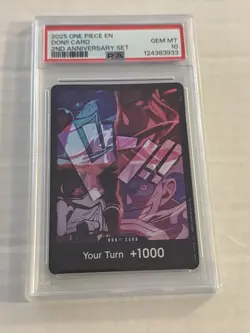 2025 ONE PIECE ENGLISH VERSION 2ND ANNIVERSARY SET DON!! CARD PSA 10 - Image 1