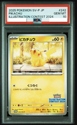 PSA 10 Pikachu 242/SV-P Pokemon Illustration Contest 2024 Promo Card Japanese - Image 1
