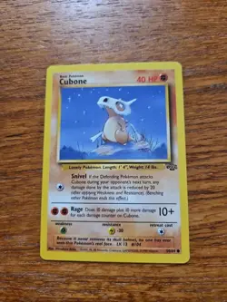 1999 Pokemon TCG Wizards Of The Coast Cubone Jungle Set Common Card 50 Near Mint - Image 2