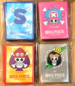 One Piece Official Limited Card Sleeve 4 Types Set 70 Sleeves Japanese NEW - Image 1