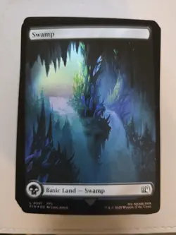 Swamp (301) - Full Art FOIL - MtG Final Fantasy - NM - Image 1