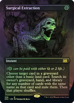 New NM+ FOIL MTG Surgical Extraction Borderless Double Masters #356 Magic Card - Image 1