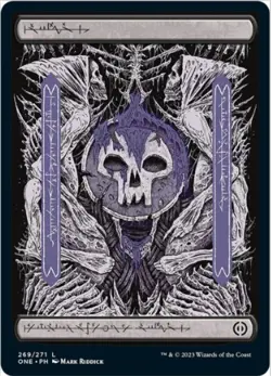 Swamp (Foil, Full Art, #269, NM) - Phyrexia: All Will Be One (ONE), MTG - Image 1