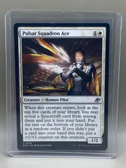PULSAR SQUADRON ACE #0028 Edge Of Eternities MTG UNCOMMON Card NM - Image 1