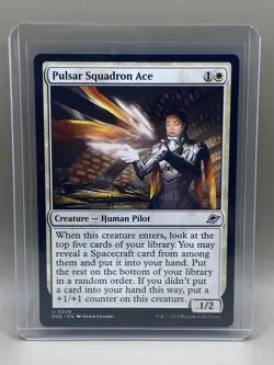 PULSAR SQUADRON ACE #0028 Edge Of Eternities MTG UNCOMMON Card NM - Image 1