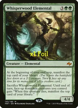MTG Foil Fate Reforged FRF Whisperwood Elemental MINT - Image 1