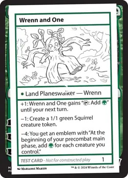 MTG Playtest Mystery Booster 2 MB2 Wrenn and One MINT - Image 1
