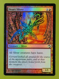 FOIL Heart Sliver x1 Premium Deck Series: Slivers 1x MTG - Image 1