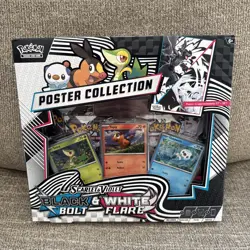 Pokemon TCG SV10.5 Black Bolt & White Flare Unova Poster Collection Box Sealed - Image 1
