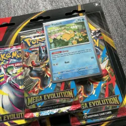 Pokemon TCG Mega Evolution 3 Pack Blister Psyduck | Foil Promo + 3 Booster Packs - Image 2