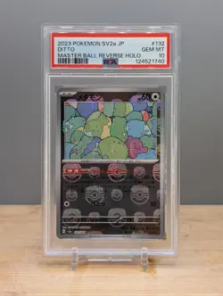 2023 Pokemon sv2a 151 Master Ball Ditto #132 PSA 10 Japanese - Image 1