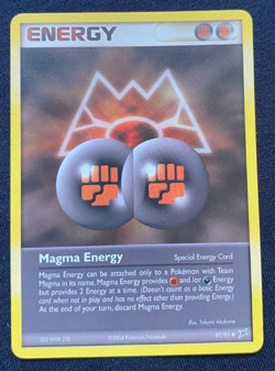 Magma Energy 87/95 EX Team Magma VS Team Aqua Regular Uncommon Pokemon LP - Image 1