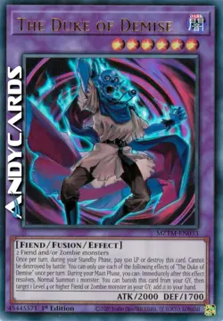 THE DUKE OF DEMISE (Il Duca Del Testamento) Ultra R • MZTM EN033 • 1Ed • Yugioh! - Image 1