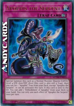 APOPHIS THE SERPENT (Apophis Il Serpente) • Ultra R • MZTM EN010 • 1Ed • Yugioh! - Image 1