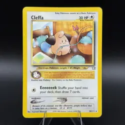 Cleffa 20/111 Rare Neo Genesis Non Holo Pokemon Card - LP - Image 1