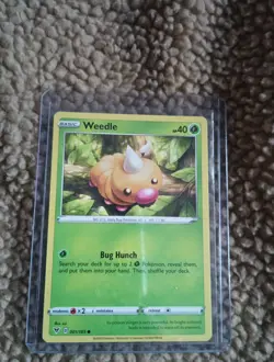 2020 Baslc Weedle Pokemon Training Card Game - Image 1