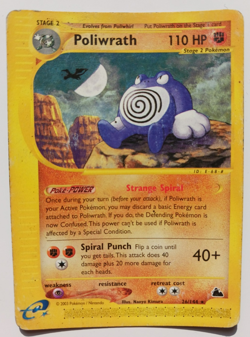 Poliwrath Pokemon Card WOTC 26/144 Skyridge Set Rare Non-Holo Vintage MP - Image 1