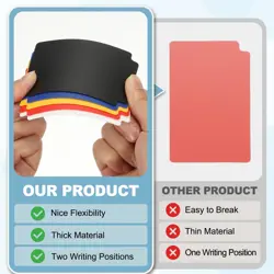 50 Pcs Index Card Dividers Football Trading Card Storage Dividers, Red - Image 3