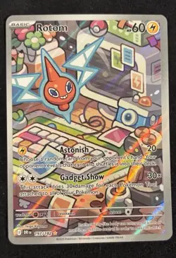 Rotom 197/182 Destined Rivals Illustration Full Art Holo Pokemon TCG Card - Image 1