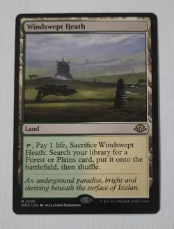 Magic The Gathering: MTG Windswept Heath-Dual Land NF (MH3) Rare 0235 - Image 1