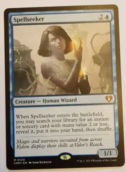 MTG Spellseeker CMM #120 Mythic Regular NM+ - Image 1