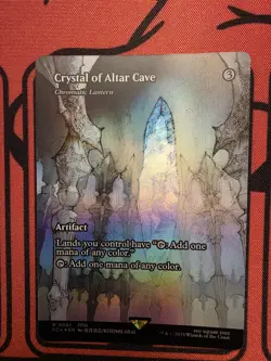 Mtg Crystal Of Altar Cave /chromatic Lantern. Foil Borderless R0061 - Image 1