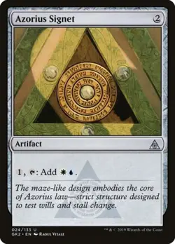 Azorius Signet - Light Play MTG Ravnica Allegiance: Guild Kits - Image 1