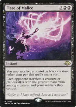 MTG Flare of Malice x1 NM from MH3 Magic Card - Image 1