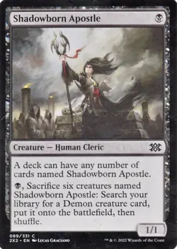 x1 Shadowborn Apostle C MTG Double Masters 2022 VLP/NM, English Magic Card - Image 1