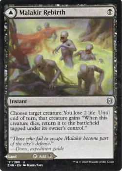 1 x Malakir Rebirth / Malakir Mire - ZNR - LP - MTG Magic Card - Image 1