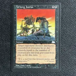 1997 MTG Magic The Gathering Weatherlight Urborg Justice NM Condition - Image 1