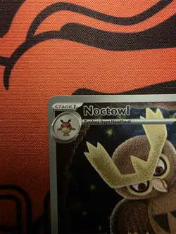 Pokemon TCG Noctowl Pokemon Center Exclusive Stellar Crown Black Star Promo 141 - Image 3