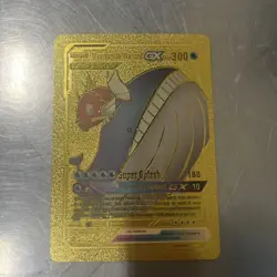 Magikarp & Wailord GX Tag Team gold foil custom fan art Pokemon TCG-NM - Image 1
