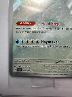 Crabominable 149/142 SEALED Snowflake Stamped Promo Pokemon Holiday Calendar NM - Image 2