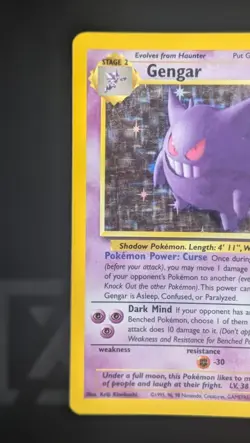 Pokemon TCG Gengar Holo Rare Card 5/62 Fossil UNGRADED LP - Image 2