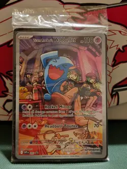 Pokemon TCG | Sealed | Rocket's Wobbuffet Promo Card | SVP 203 | Destined Rivals - Image 1