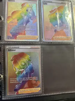 Rainbow Pokemon Card Trainer Lot Of 16 Mixed - Image 4