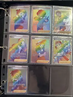 Rainbow Pokemon Card Trainer Lot Of 16 Mixed - Image 5