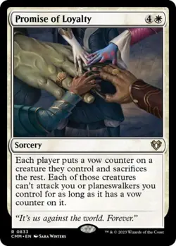 Promise of Loyalty - Near Mint MTG Commander Masters - Image 1