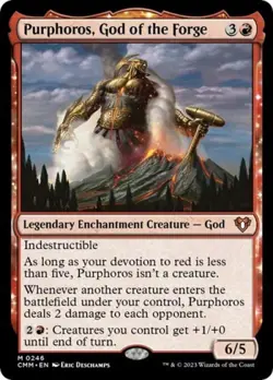 Purphoros, God of the Forge - Near Mint MTG Commander Masters - Image 1