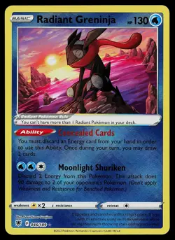 Pokemon SWSH10: Astral Radiance 046/189 Radiant Greninja - Image 1