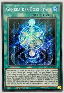 MYFI-EN034 Generaider Boss Stage - Secret Rare 1st Edition Near Mint YuGiOh - Image 1