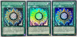 3 x HA05-EN055 Gishki Aquamirror - Super Rare Mixed Edition LP/NM YuGiOh Cards - Image 1