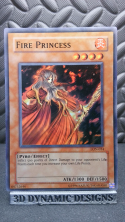 | Yugioh Fire Princess LON-034 Super Rare Labyrinth Of Nightmare NM/M 🔥 | - Image 1