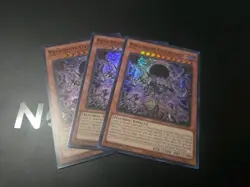 3x Yugioh Playset Regenesis Overlord DOOD-EN022 Super Rare 1st Ed Near Mint - Image 1